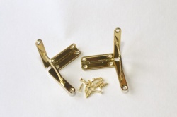 Solid Brass Quadrant Hinges (pairs)